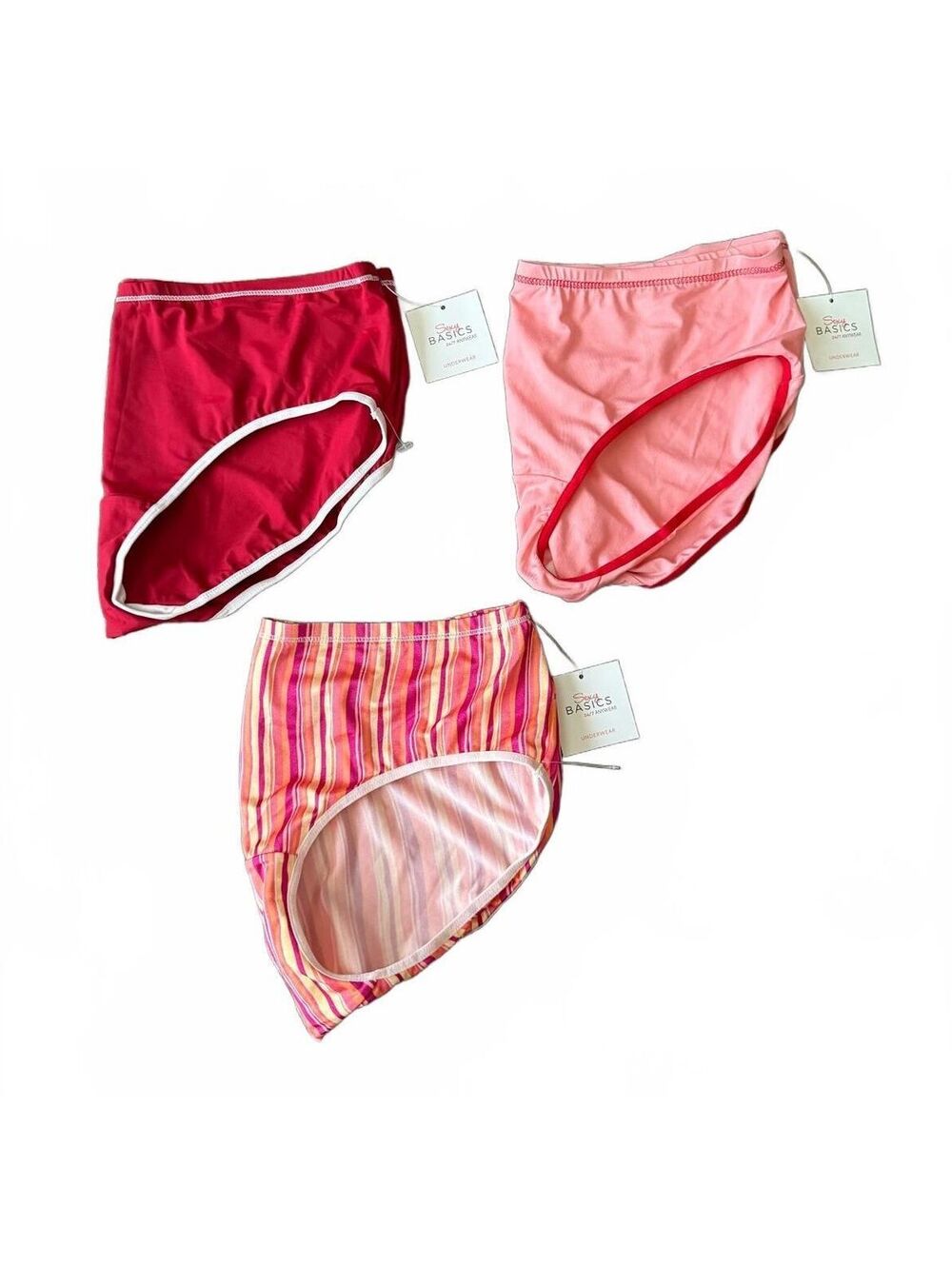 Sexy Basic NEW 24/7 Anywear Underwear Women's Size XL Red Pink Intimates Panties